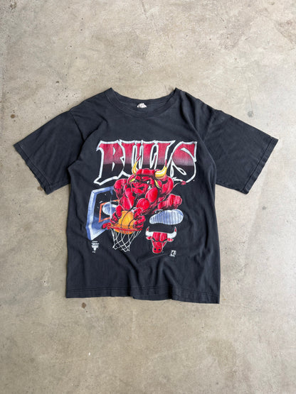 Vintage Faded Chicago Bulls Graphic Tee - M