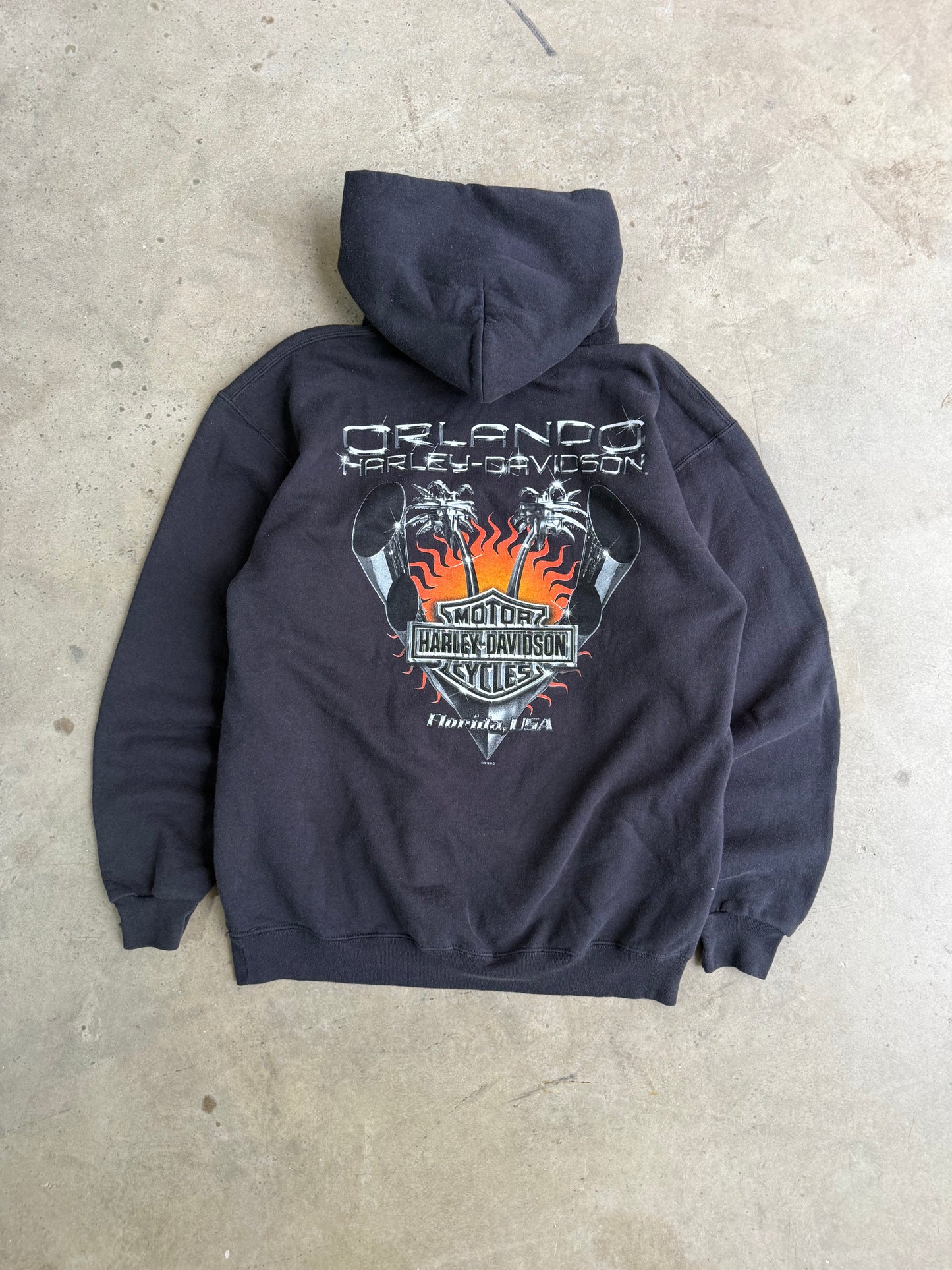 Vintage Harley Davidson Hoodie - L