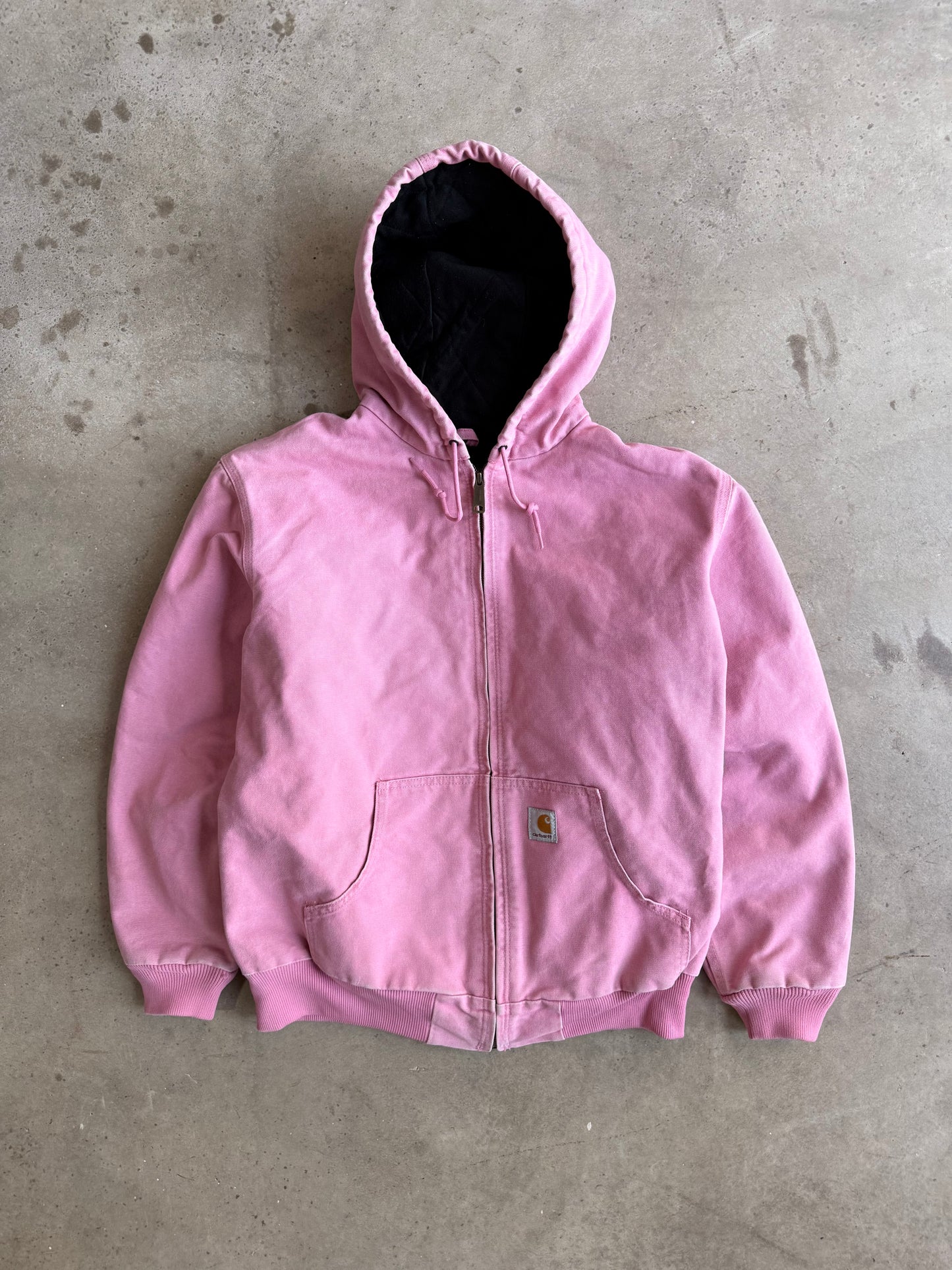 Vintage Pink Carhartt Hooded Jacket - S