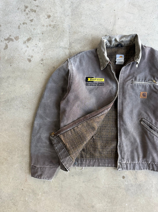 Vintage Mocha Brown Carhartt Detroit Jacket - L