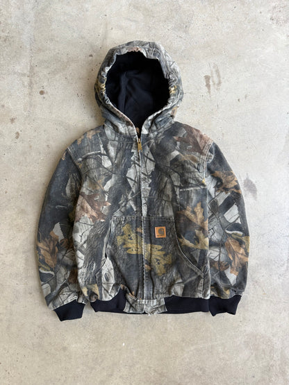 Vintage Real Tree Camo Hooded Carhartt Jacket - XS