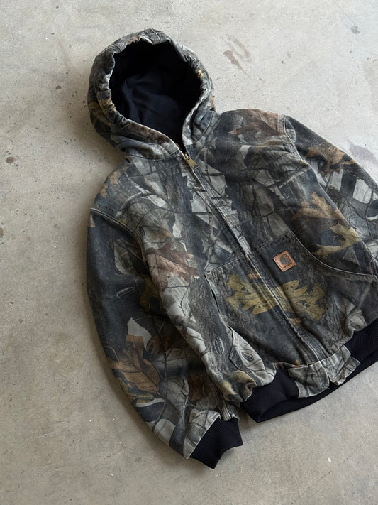 Vintage Real Tree Camo Hooded Carhartt Jacket - XS