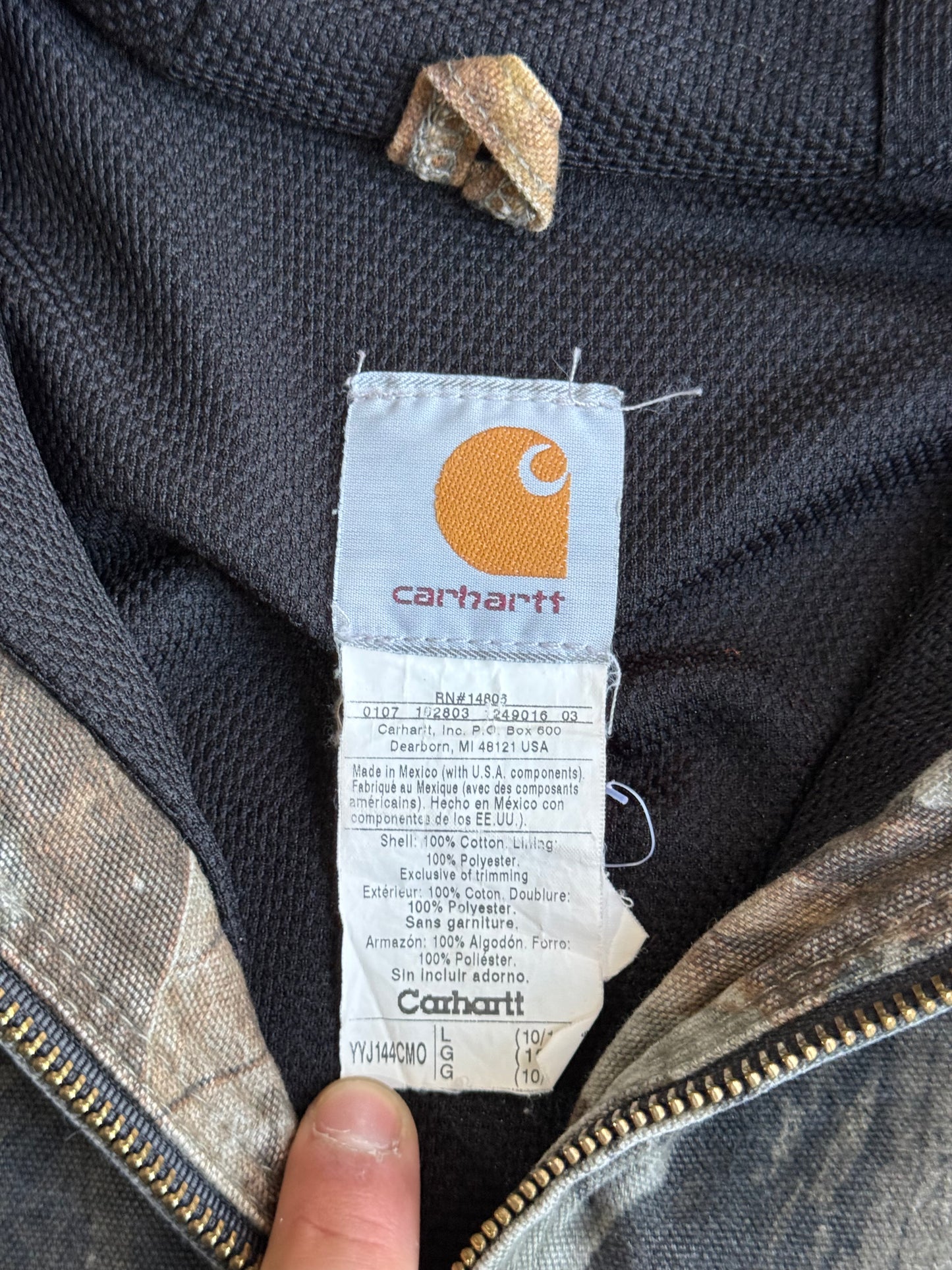 Vintage Real Tree Camo Hooded Carhartt Jacket - XS