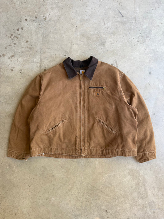 Vintage Tan Carhartt Detroit Jacket -  XXXXL