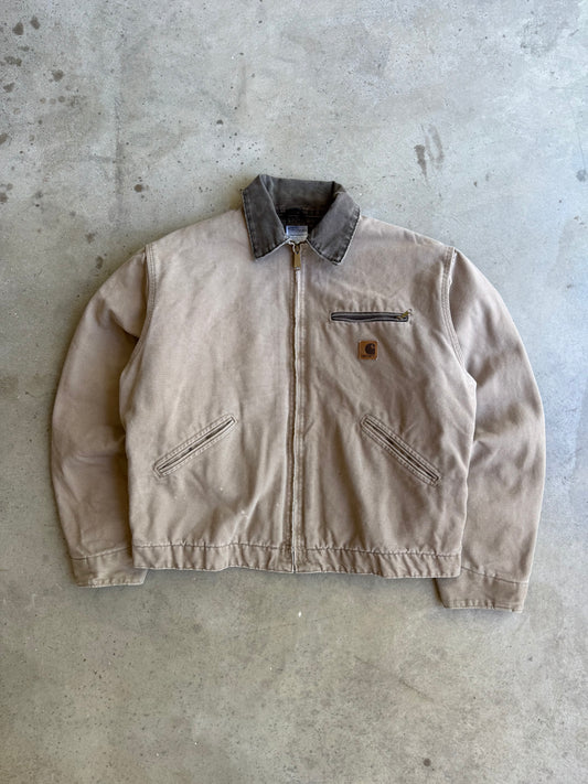 Vintage Beige Carhartt Detroit Jacket  - L