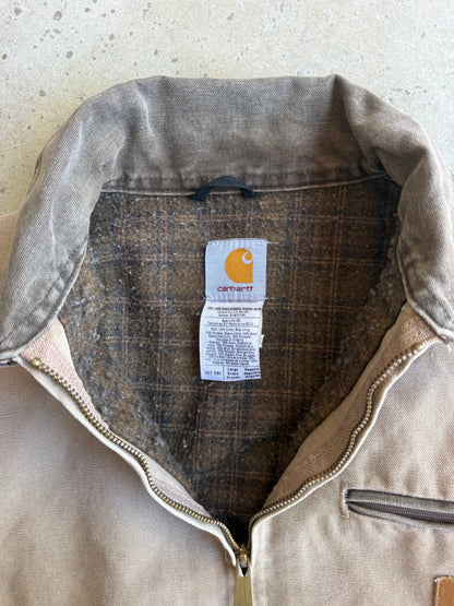 Vintage Beige Carhartt Detroit Jacket  - L