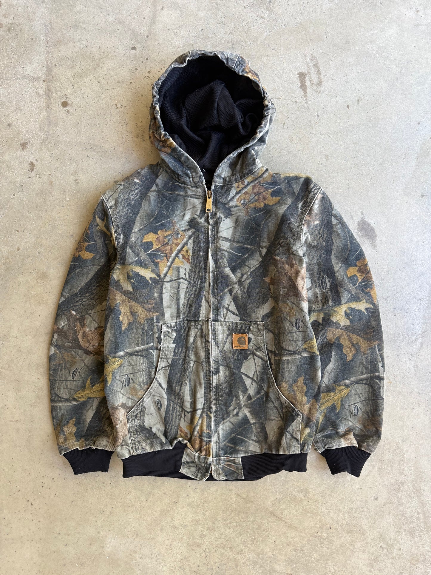 Vintage Real Tree Camo Hooded Carhartt Jacket - S
