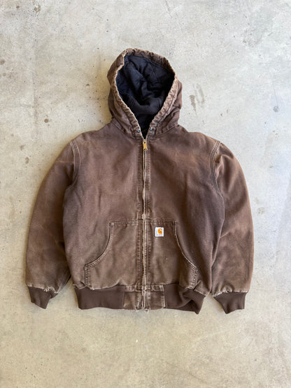 Vintage Faded Mocha Brown Carhartt Jacket - S