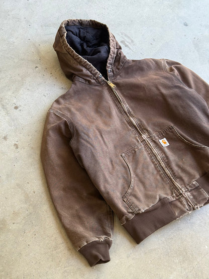 Vintage Faded Mocha Brown Carhartt Jacket - S