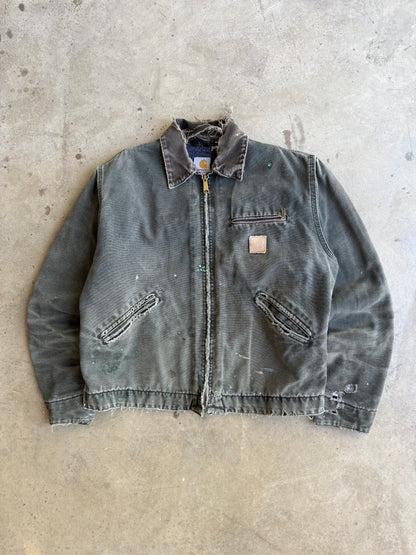 Vintage Faded & Distressed J97 Mos  Carhartt Detroit Jacket - L