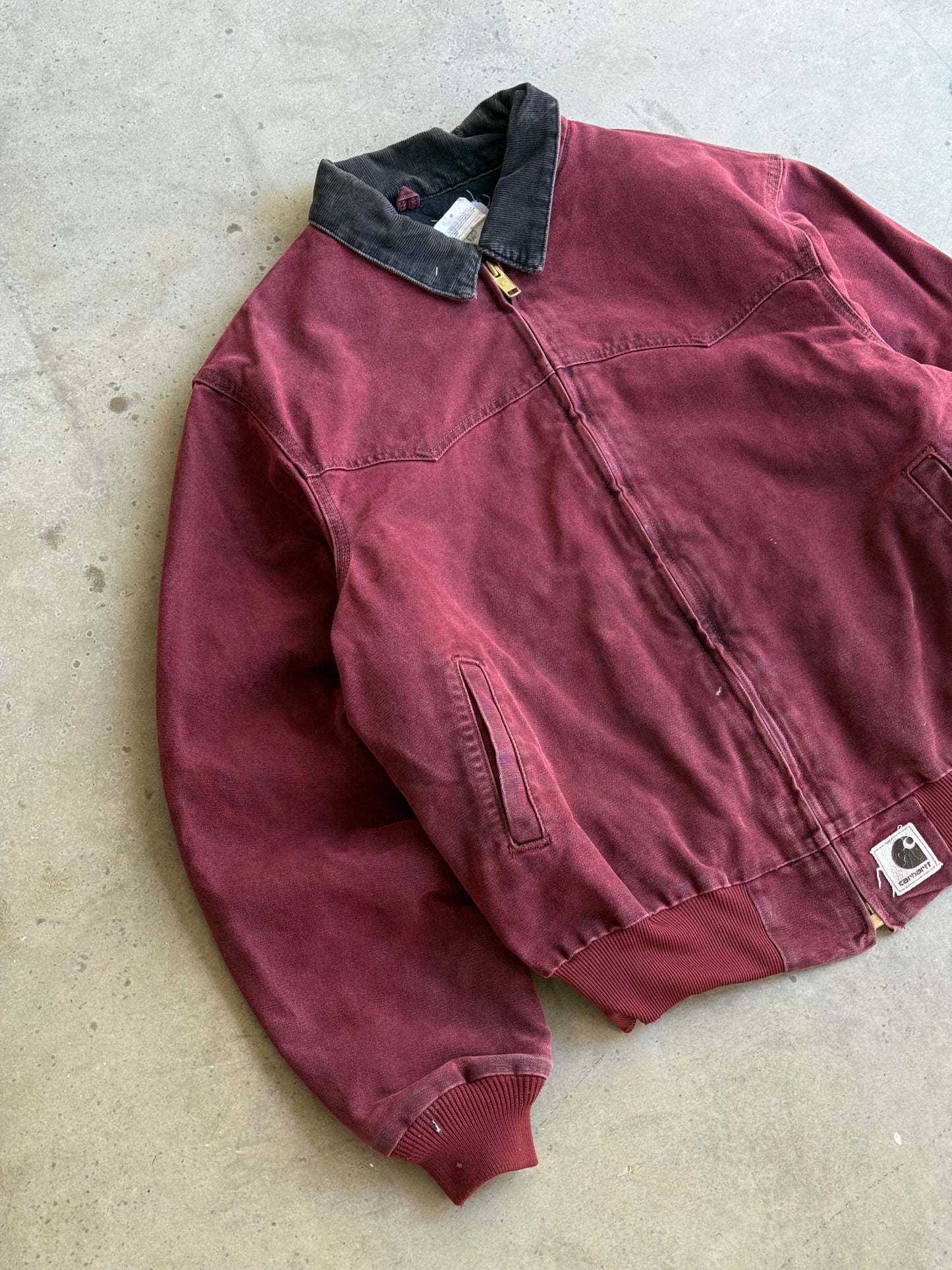 Vintage Crimosn Red Santa Fe Carhartt Jacket - XL