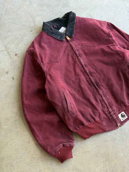 Vintage Crimosn Red Santa Fe Carhartt Jacket - XL