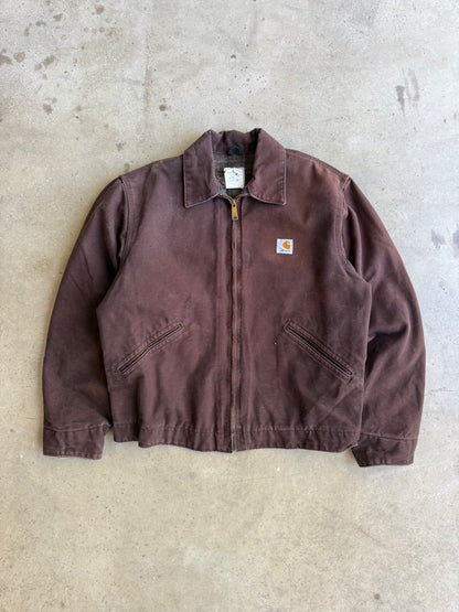 Vintage Mocha Brown Carhartt Detroit Jacket - M