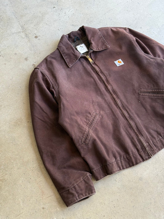 Vintage Mocha Brown Carhartt Detroit Jacket - M