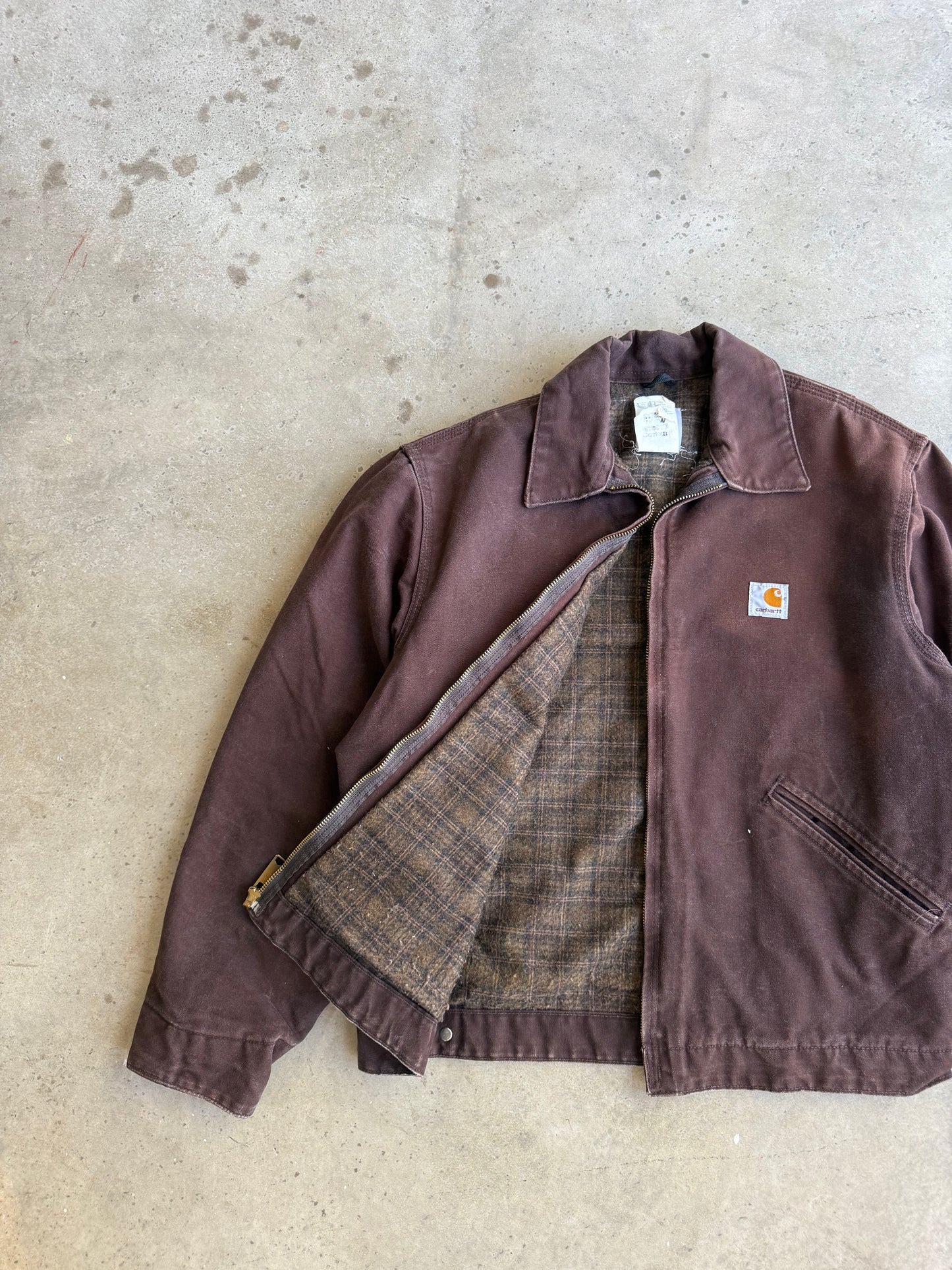 Vintage Mocha Brown Carhartt Detroit Jacket - M
