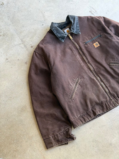 Vintage Brown Carhartt Detroit Jacket - XL