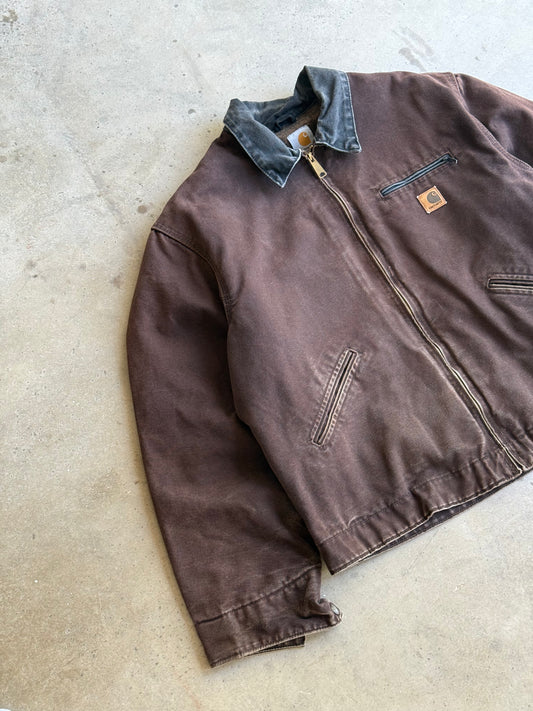 Vintage Brown Carhartt Detroit Jacket - XL