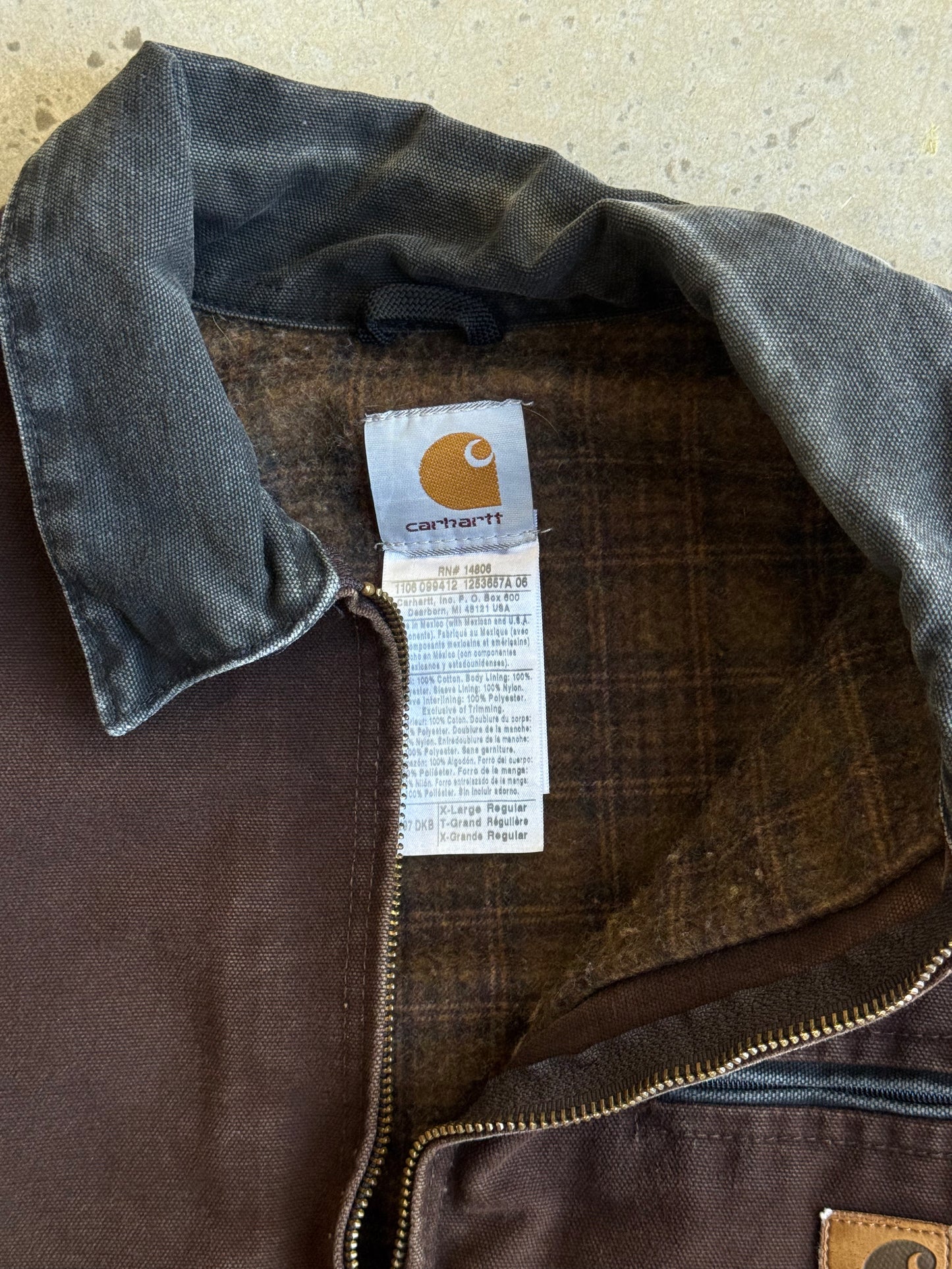 Vintage Brown Carhartt Detroit Jacket - XL