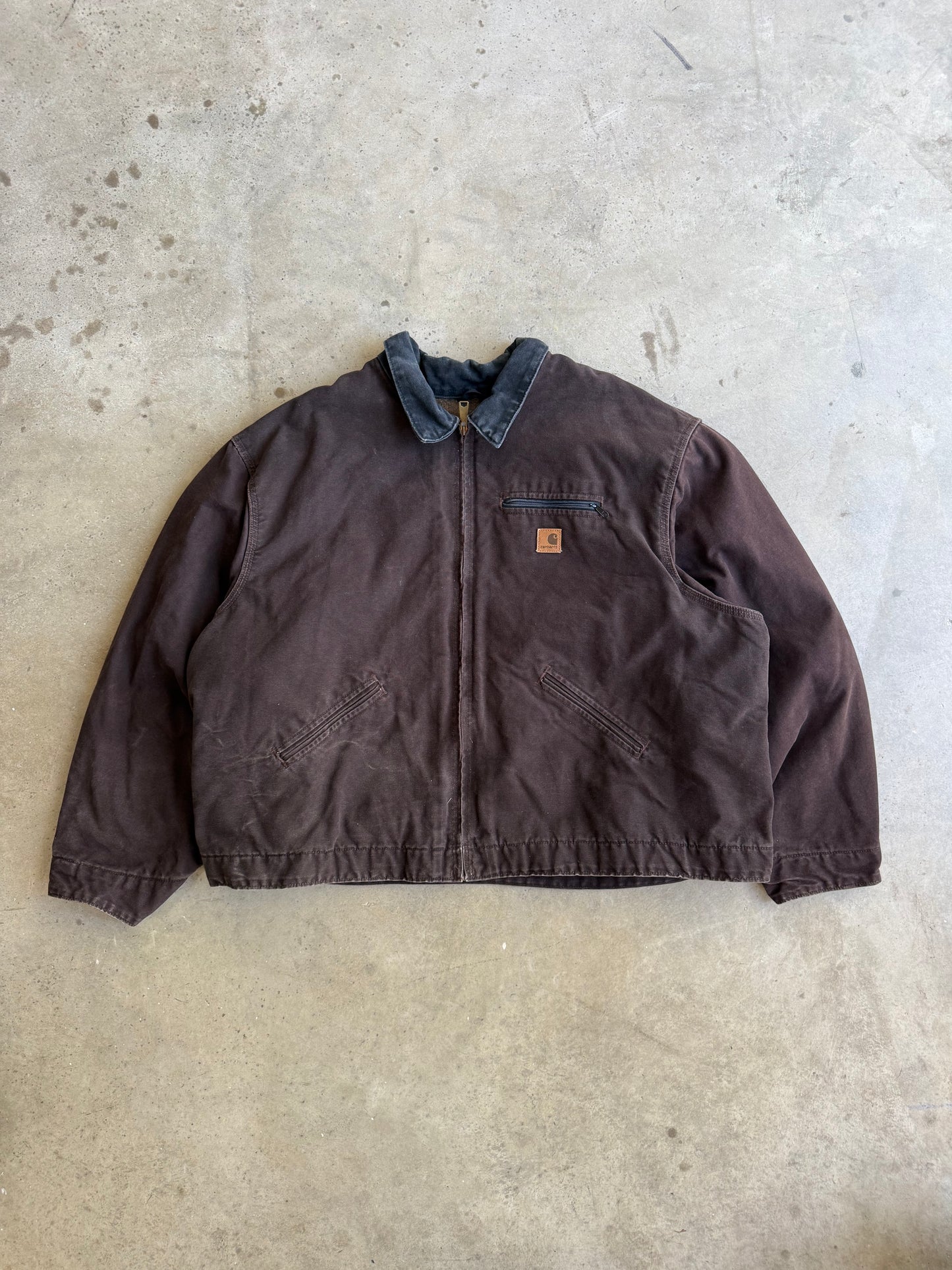 Vintage Brown Carhartt Detroit Jacket - XXXL