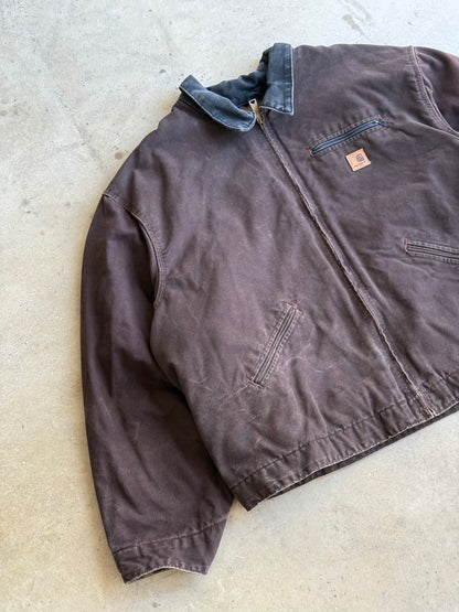 Vintage Brown Carhartt Detroit Jacket - XXXL