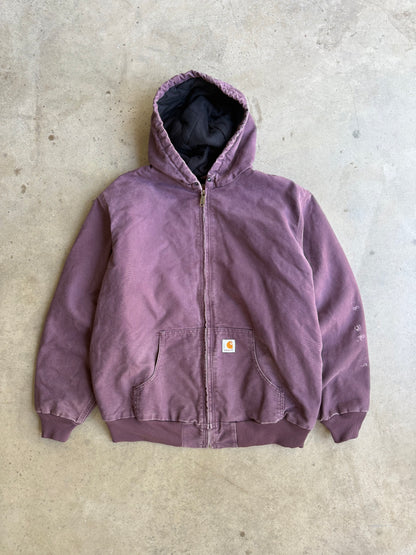 Vintage Plum Carhartt Hooded Jacket - XL