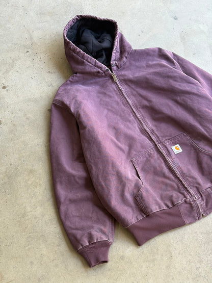 Vintage Plum Carhartt Hooded Jacket - XL