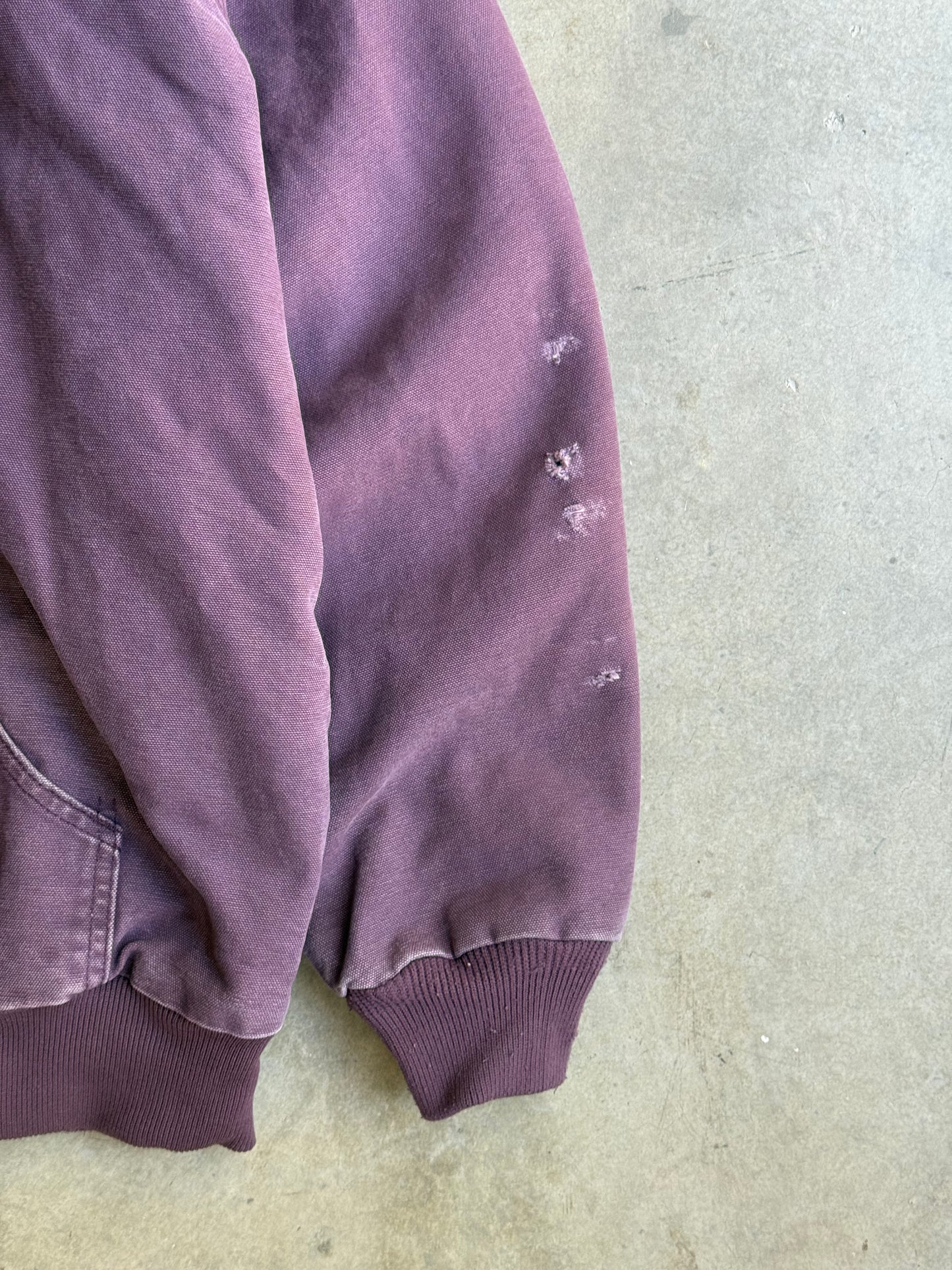 Vintage Plum Carhartt Hooded Jacket - XL