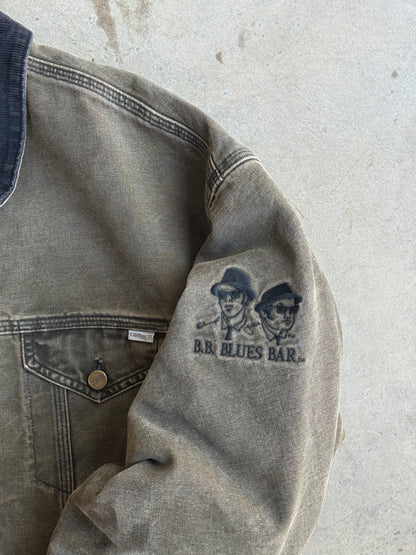 Vintage Mocha Brown Carhartt Trucker Jacket - L