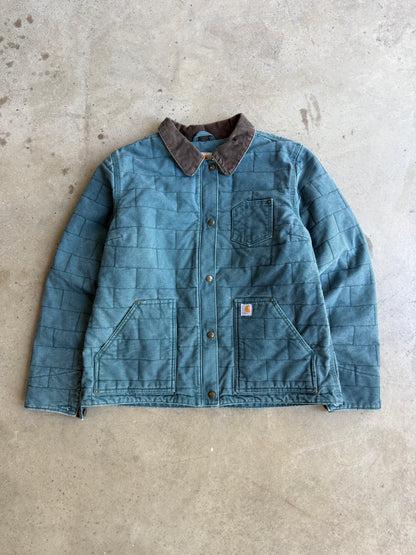 Vintage Torquoise Blue Carhartt Chore Coat - M