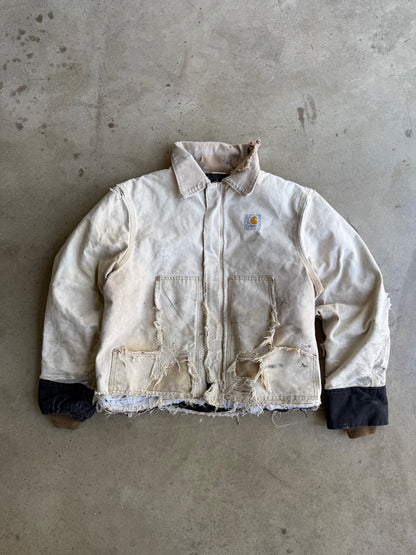 Vintage Faded & Distressed Carhartt Jacket - L