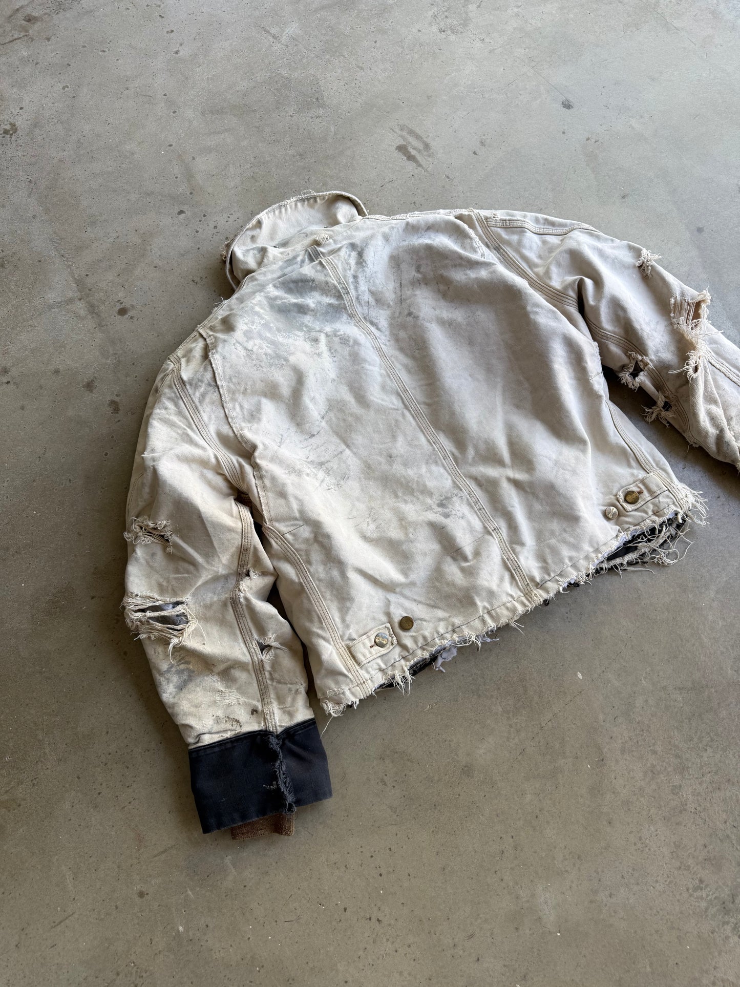 Vintage Faded & Distressed Carhartt Jacket - L