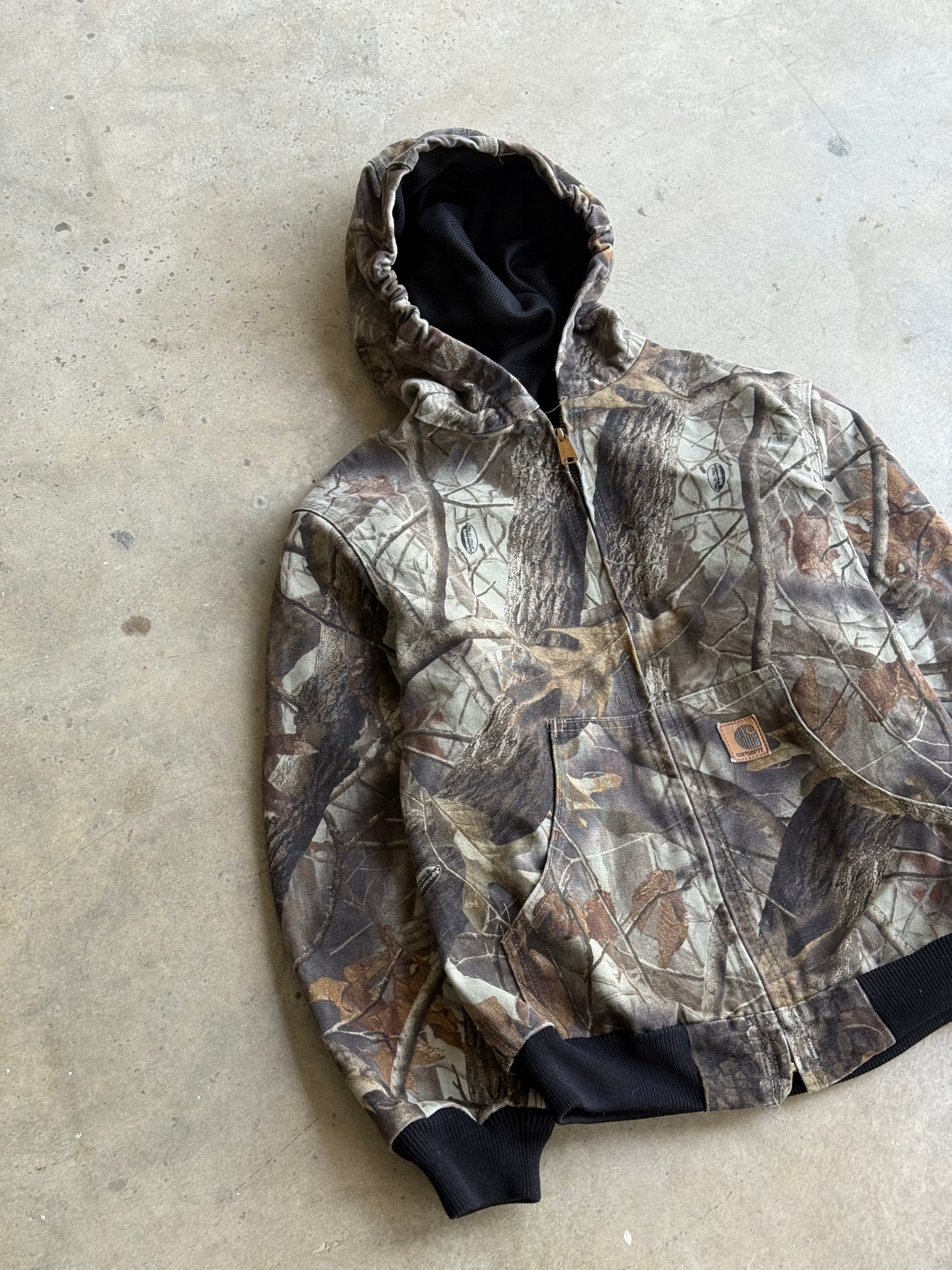 Vintage Camo Realtree Hooded Carhart Jacket - XXS