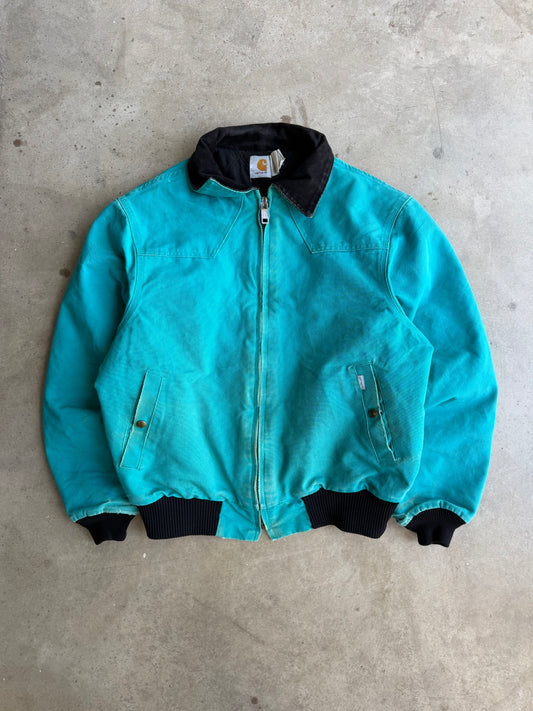 Vintage 80s Teal Santa Fe Carhartt Jacket - L