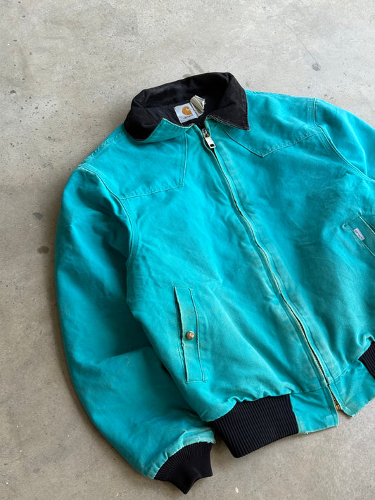 Vintage 80s Teal Santa Fe Carhartt Jacket - L