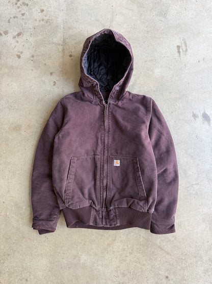 Vintage Purple Plum Hoooded Carhartt Jacket - XS DZ