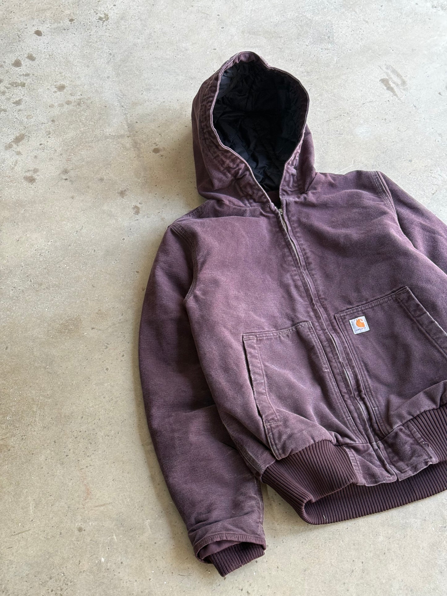 Vintage Purple Plum Hoooded Carhartt Jacket - XS DZ