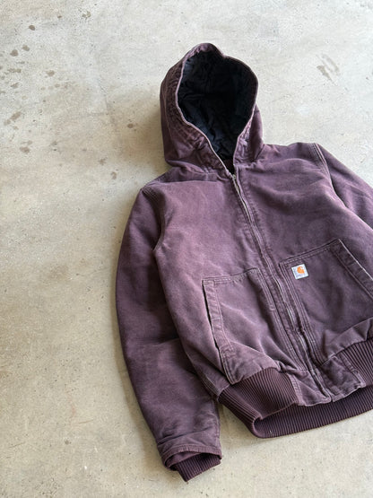 Vintage Purple Plum Hoooded Carhartt Jacket - XS DZ