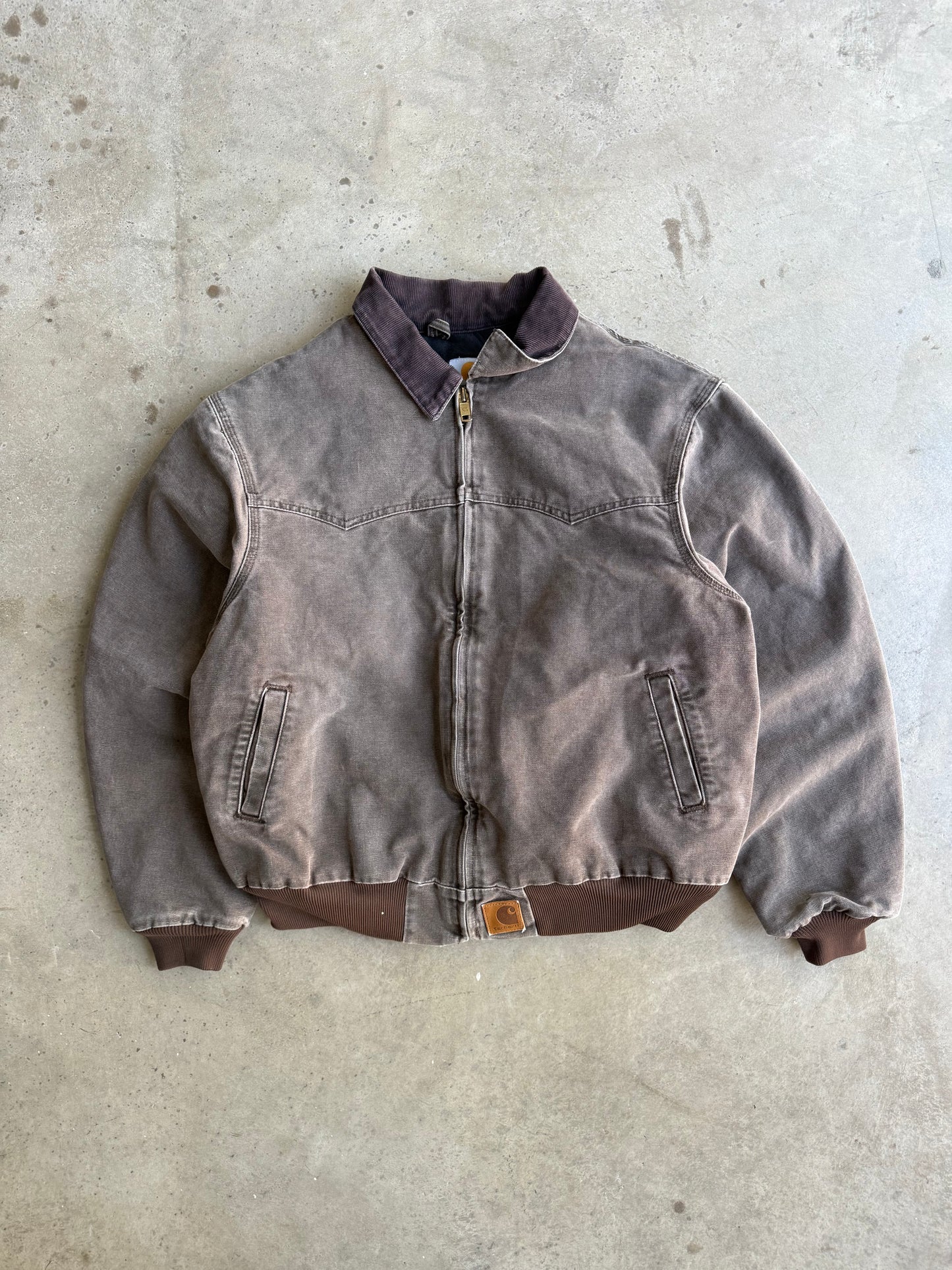 Vintage Faded Mocha Brown Santa Fe Carhartt Jacket - L