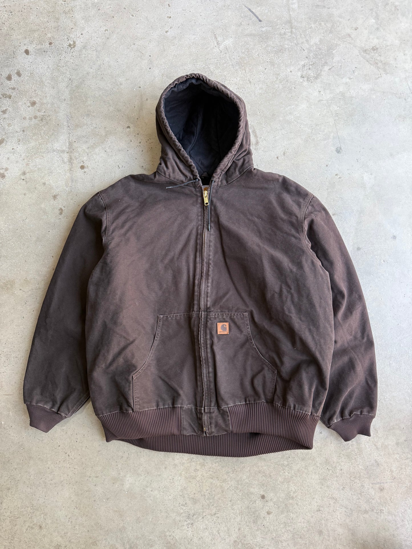 Vintage Brown Hooded Carhartt Jacket - XXL