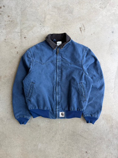 Vintage Blue Santa Fe Carhartt Jacket - L