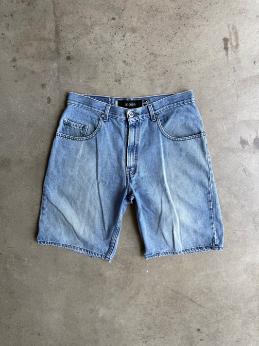 Vintage Washed Loose Silver Tab Levi Denim Shorts  - 32